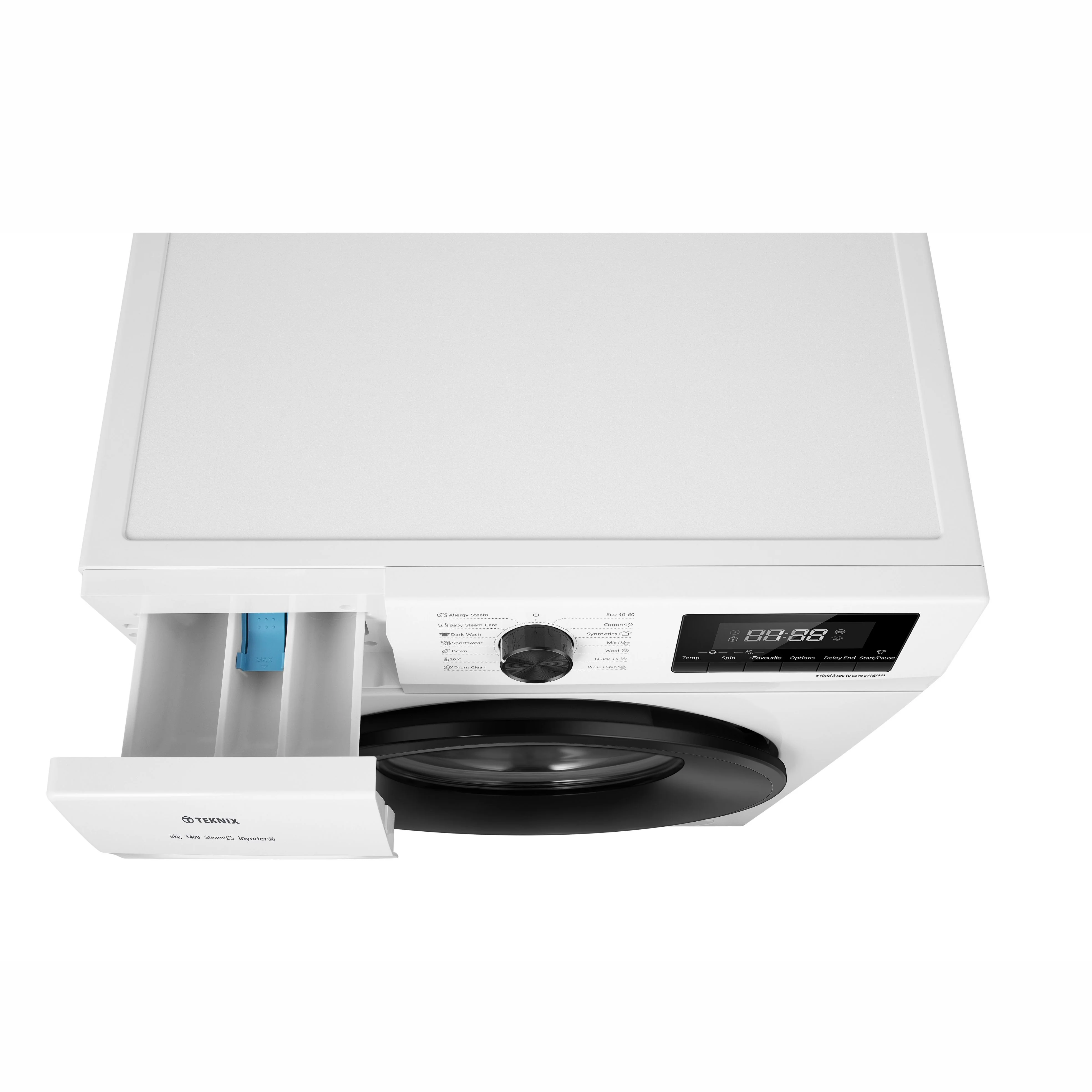 Teknix TKW8142HW - White Freestanding 8KG Washing Machine - 1400 RPM - A energy - Image 11