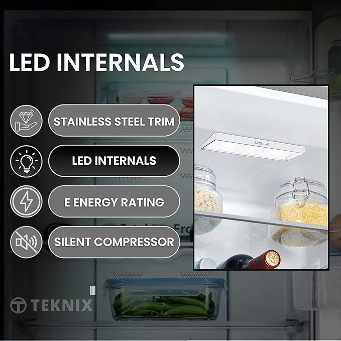 Teknix TL1435W - White Larder Fridge - F energy - Image 5