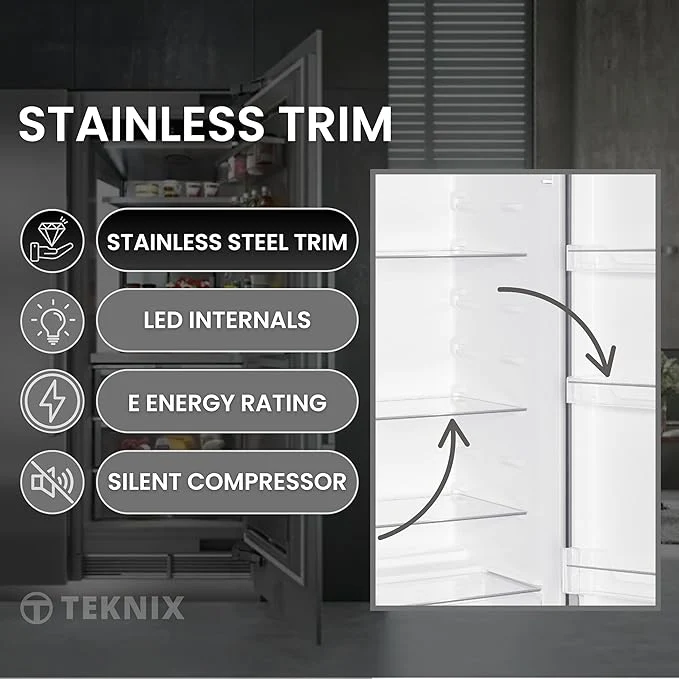 Teknix TL1435W - White Larder Fridge - F energy - Image 6