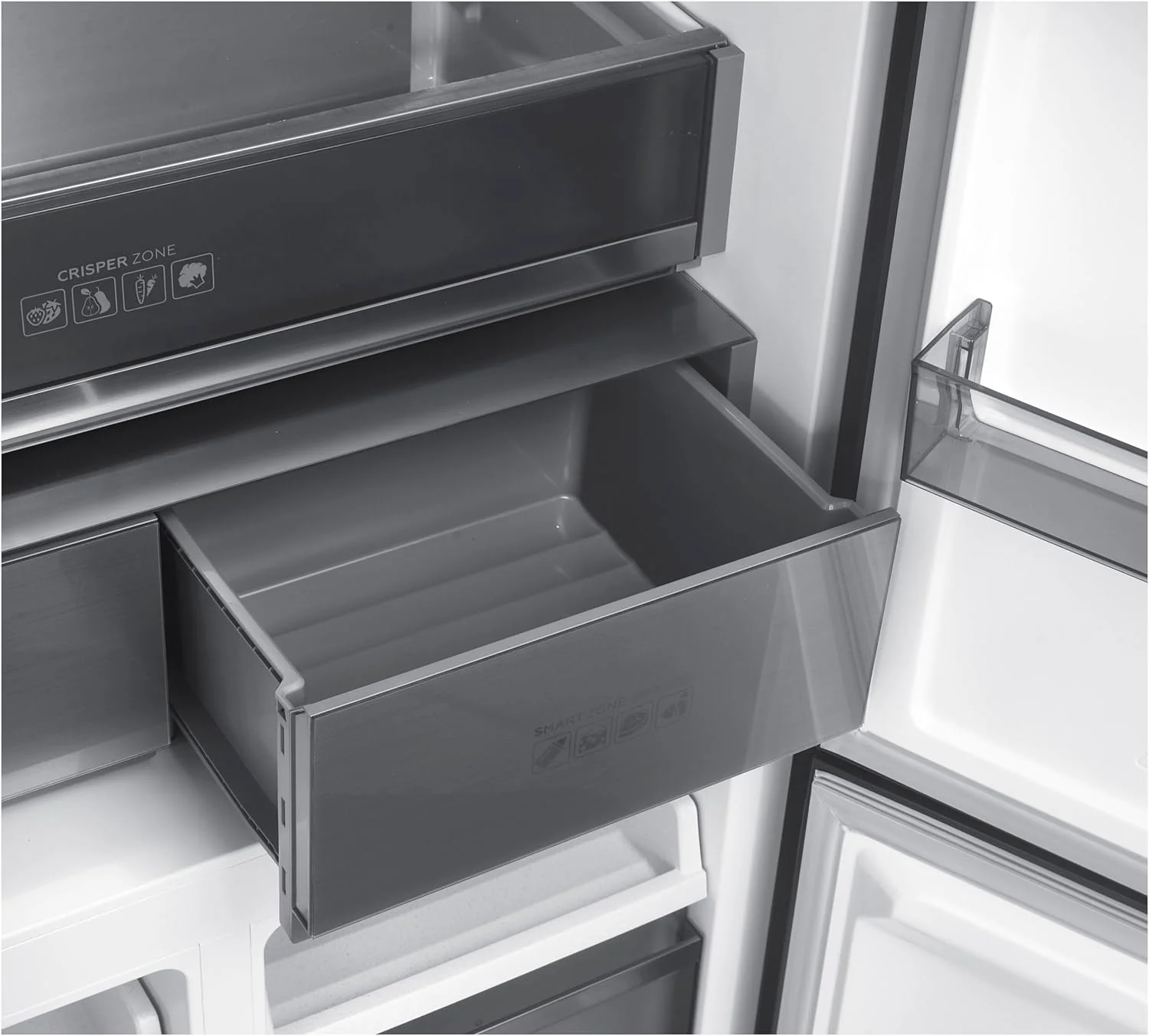 Teknix TMD19091SIBI - Dark Inox American Fridge Freezer - 503L Capacity - E Energy Rating - Image 9