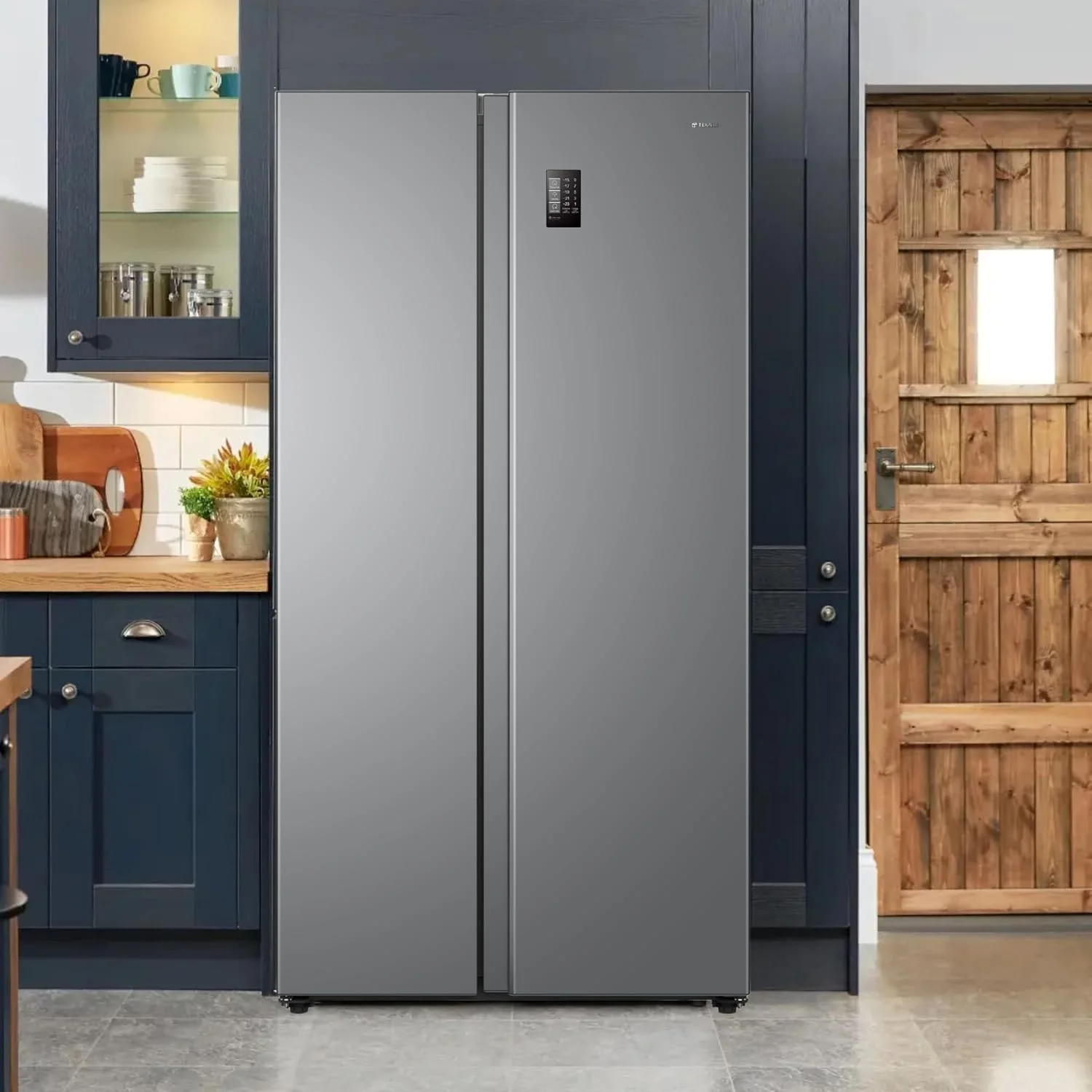 Teknix TX2SBS1791PBIX - Stainless Steel American Fridge Freezer - 523L - E Energy Rating - Image 11