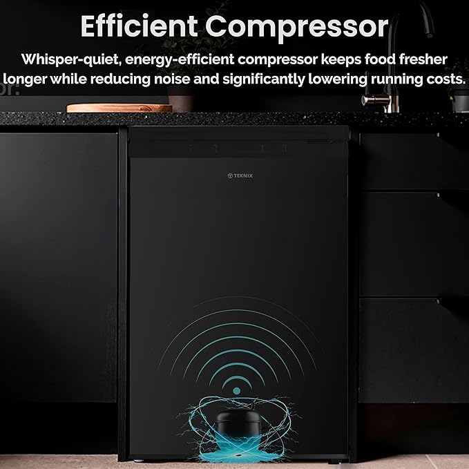 Teknix UC55F5B - Black Freezer - Under Counter Freezer - Garage Safe - E energy - Image 3