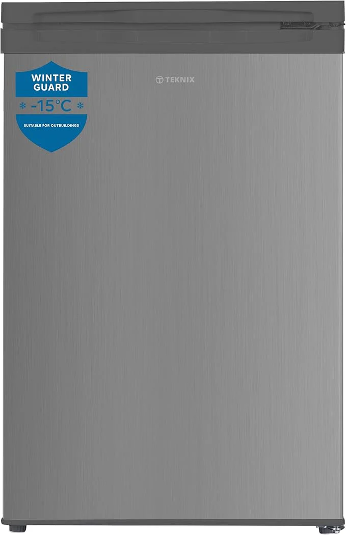 Teknix UC55F5S - Silver Undercounter Freezer - Garage Safe - 91 Litres - E Energy