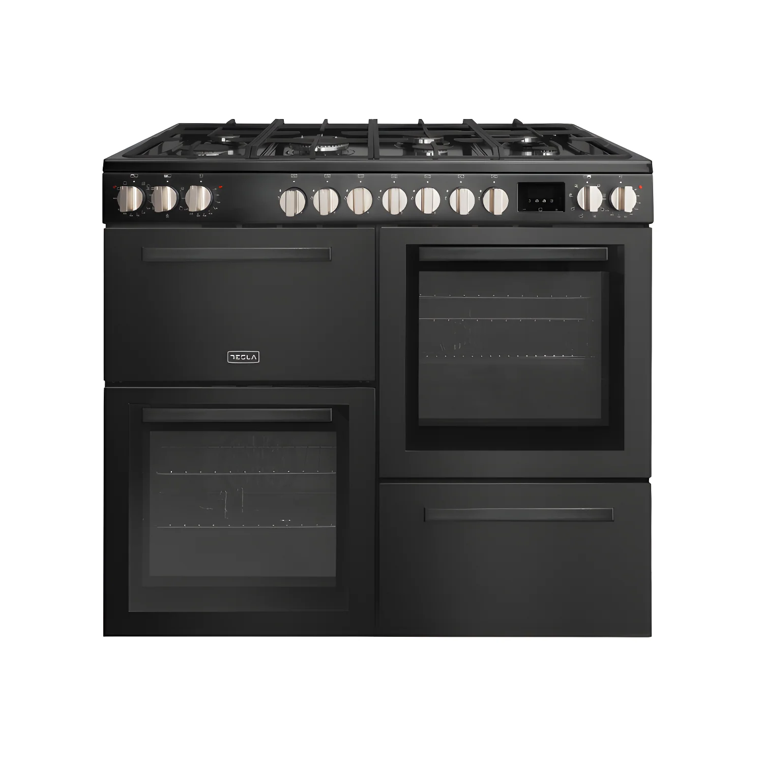 Tesla T100MCDFRCB - 100cm Multi Cavity Dual Fuel Range Cooker