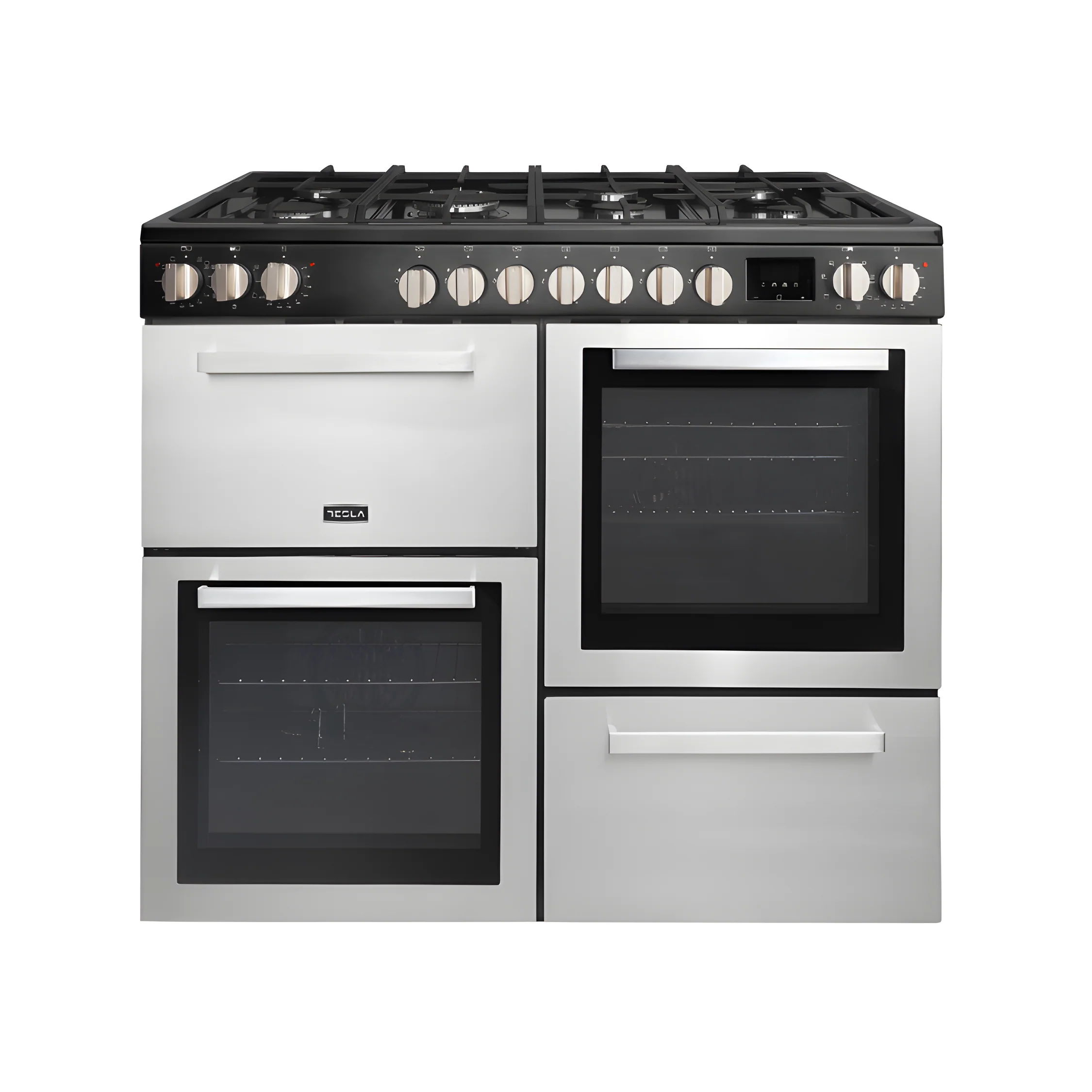 Tesla T100MCDFRCSS - 100cm Multi Cavity Dual Fuel Range Cooker