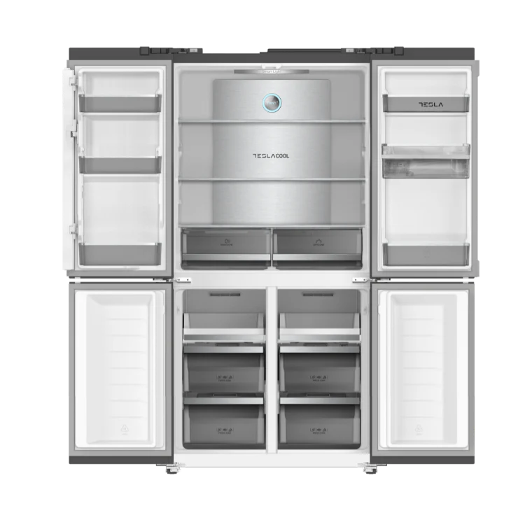 Tesla T560FDB - Black American Fridge Freezer - 560L - E Energy Rating - Image 2