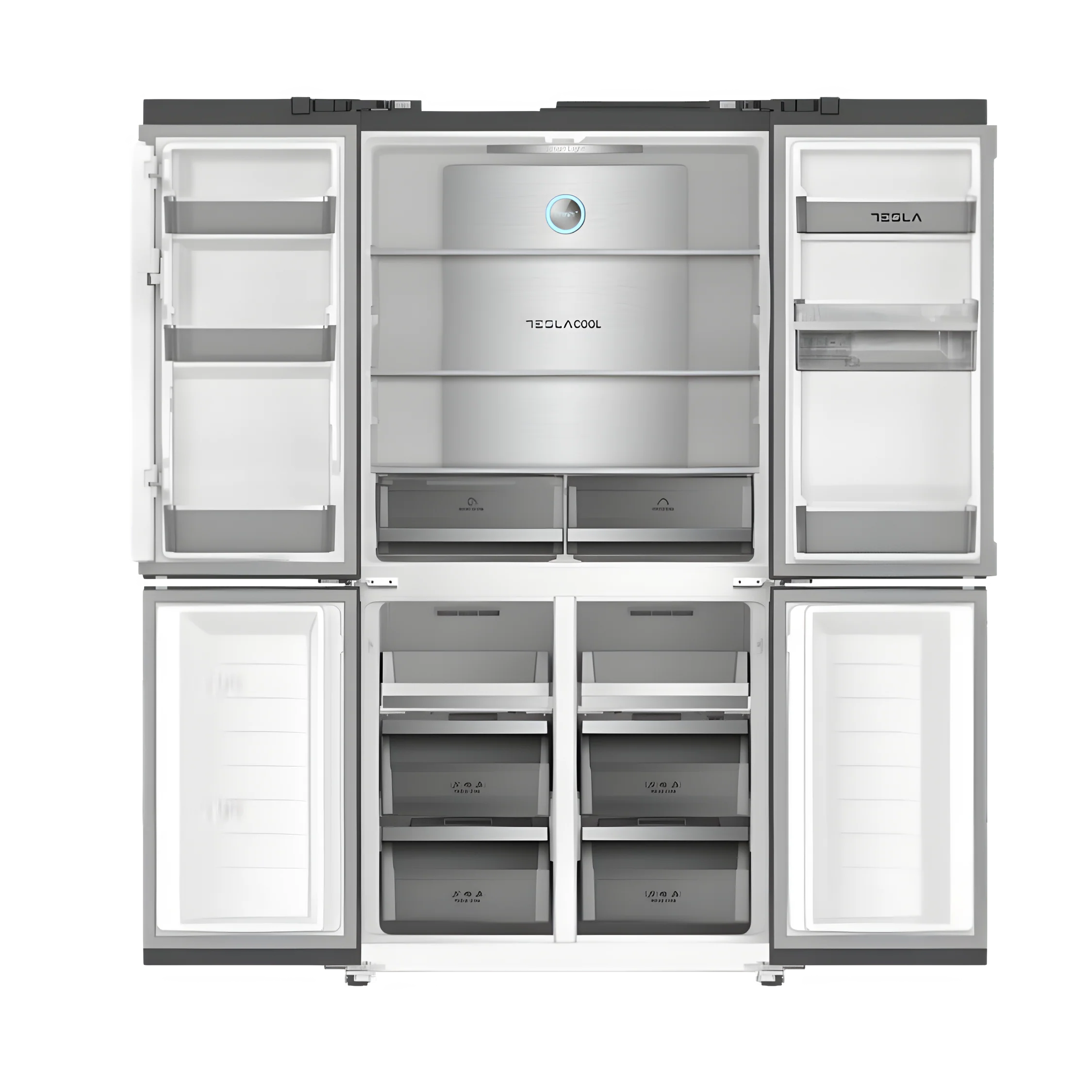 Tesla T560FDX - Stainless Steel American Fridge Freezer - 560L - E Energy Rating - Image 2