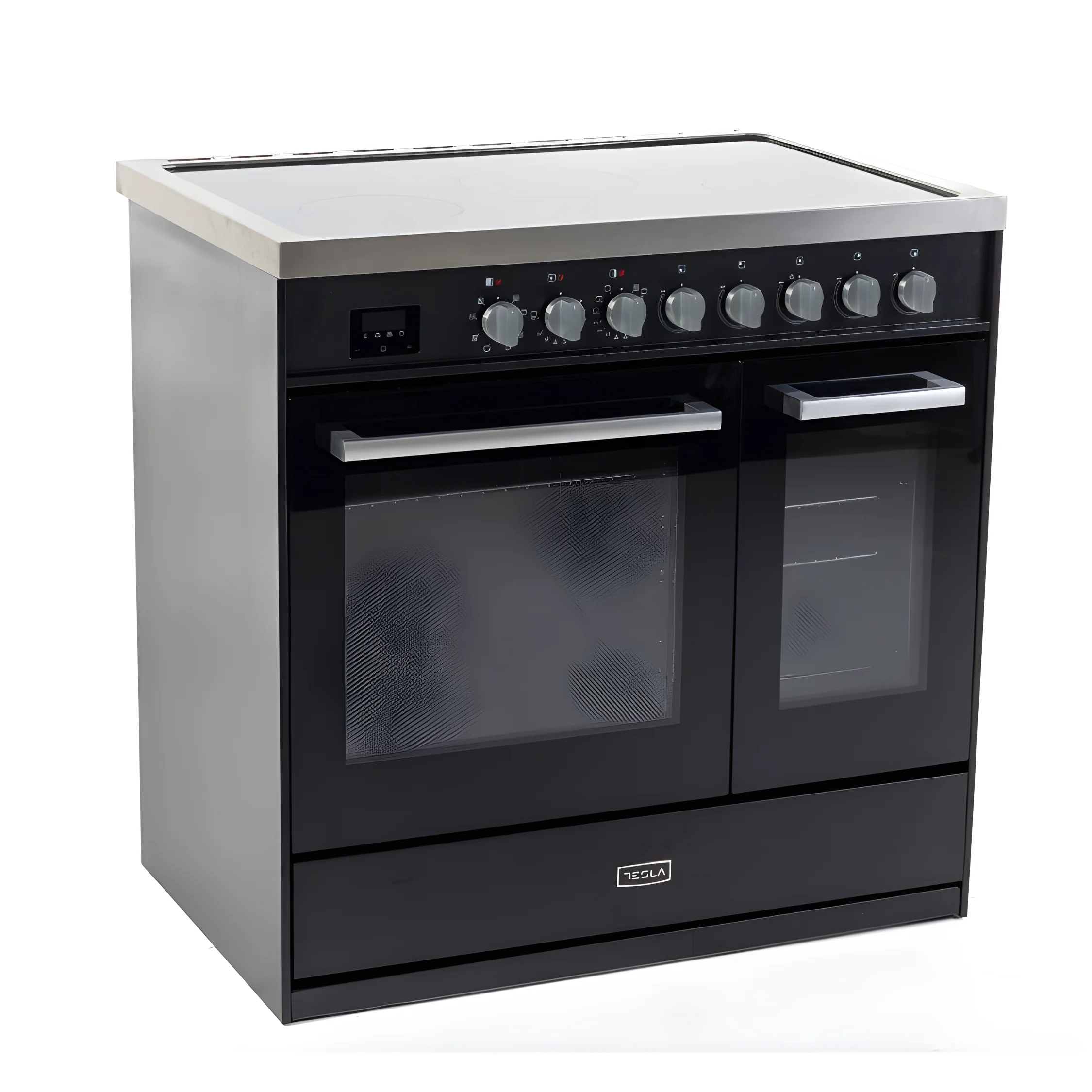 Tesla T90DCRCB - 90cm Double Cavity Electric Range Cooker - Image 2