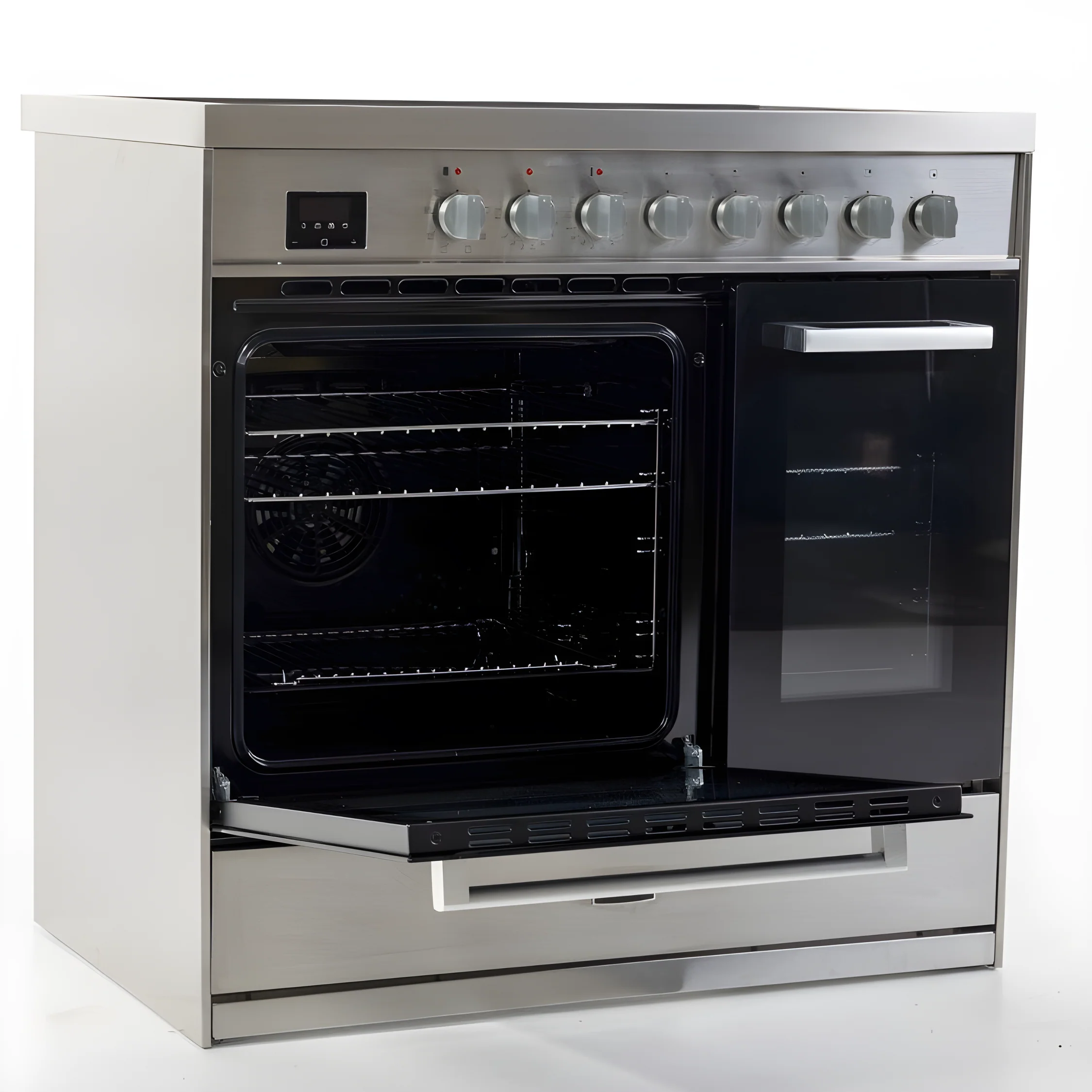 Tesla T90DCRCSS - 90cm Double Cavity Electric Range Cooker - Image 4