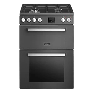 Tesla TMRDF60B - Black/Stainless Steel Dual Fuel Range Cooker - 68L - A Energy