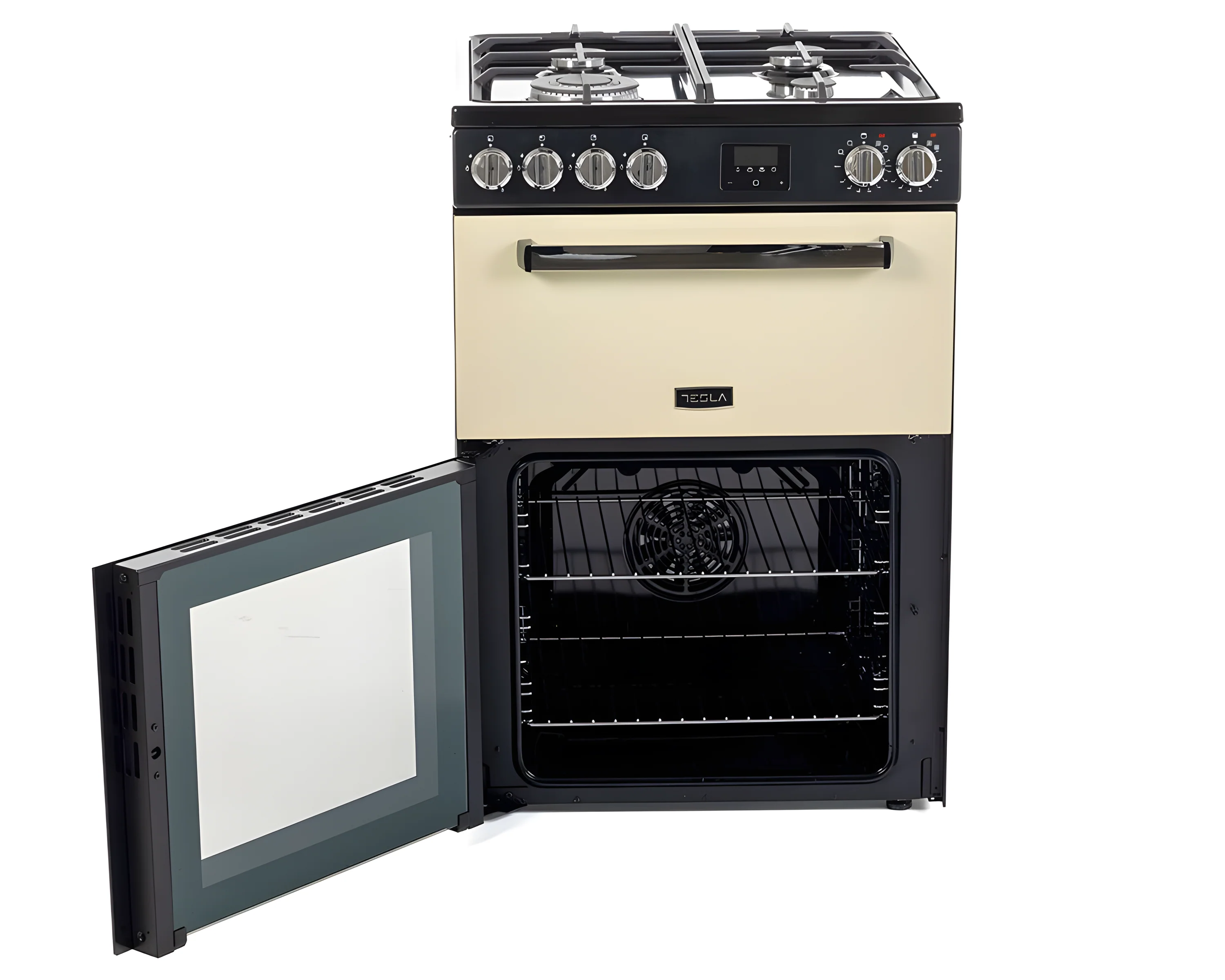 Tesla TMRDF60C - Cream Dual Fuel Range Cooker - 68L+31L - A Energy - Image 3