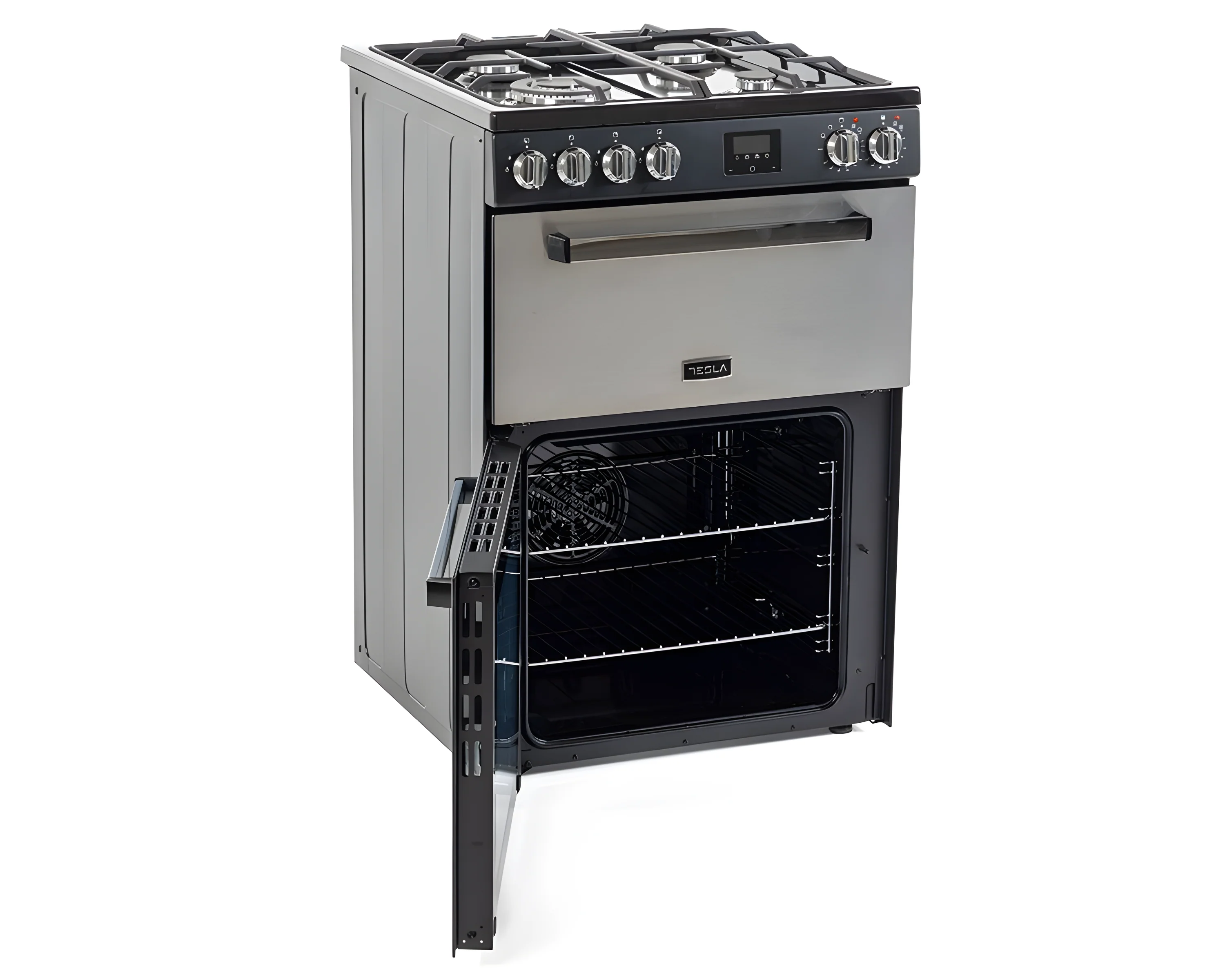Tesla TMRDF60SS - Stainless Steel Dual Fuel Range Cooker - 68L+31L -  A Energy - Image 4