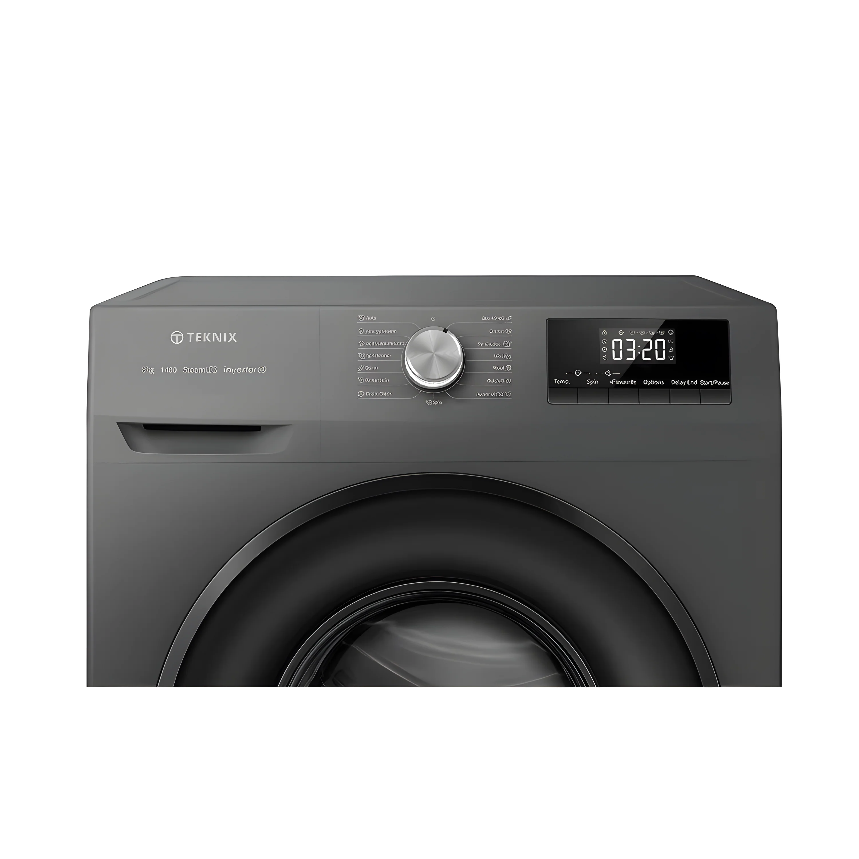 Teknix TK2W814HS - Titanium 8KG Washing Machine - 1400 RPM - A energy - Image 3