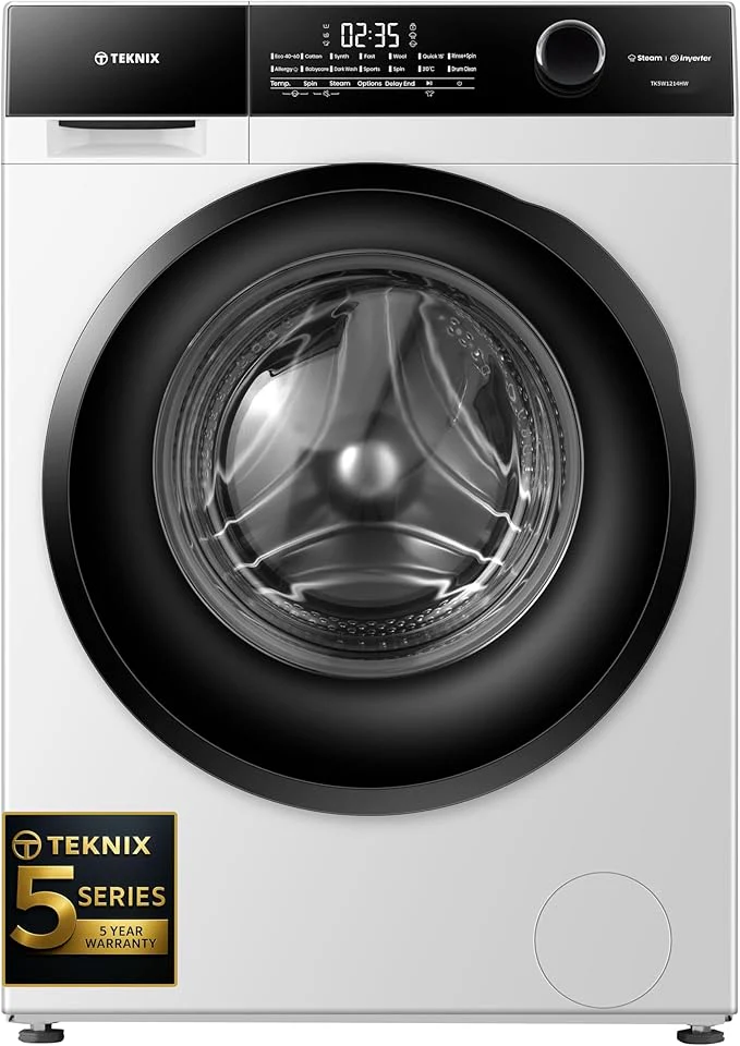Teknix TK5W1214HW - White 12KG Washing Machine - 1400 RPM - A energy