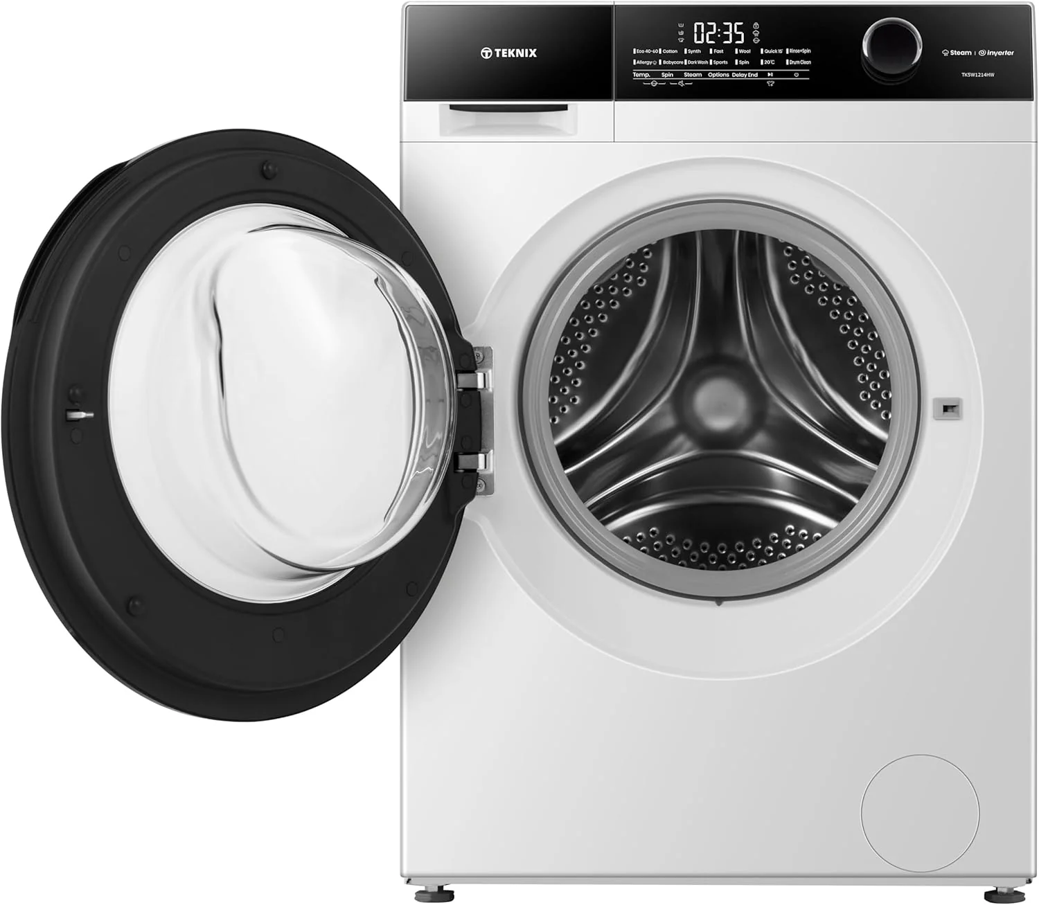 Teknix TK5W1214HW - White 12KG Washing Machine - 1400 RPM - A energy - Image 3