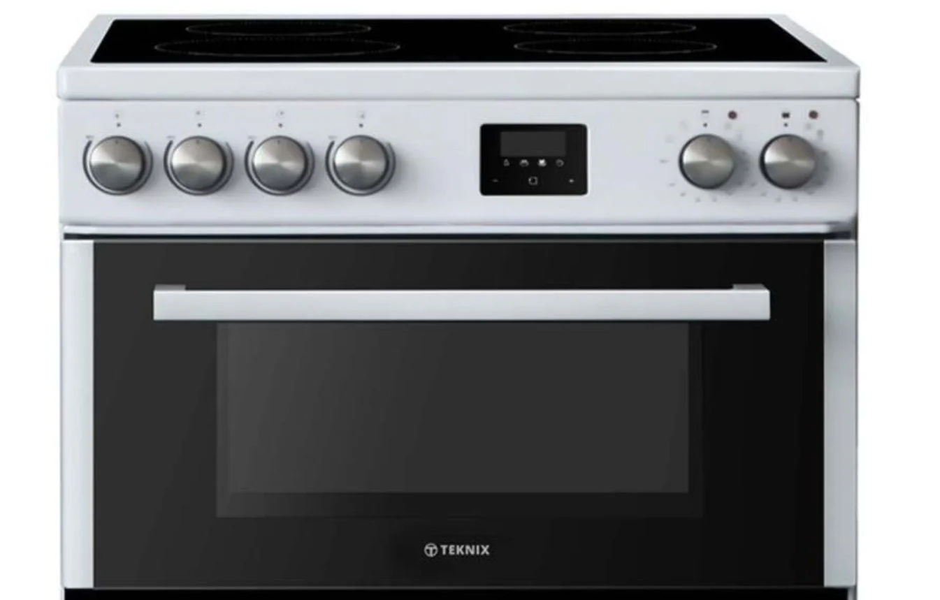 Teknix TKED64W - White Ceramic Cooker - Double Oven, 60cm - A energy - Image 2