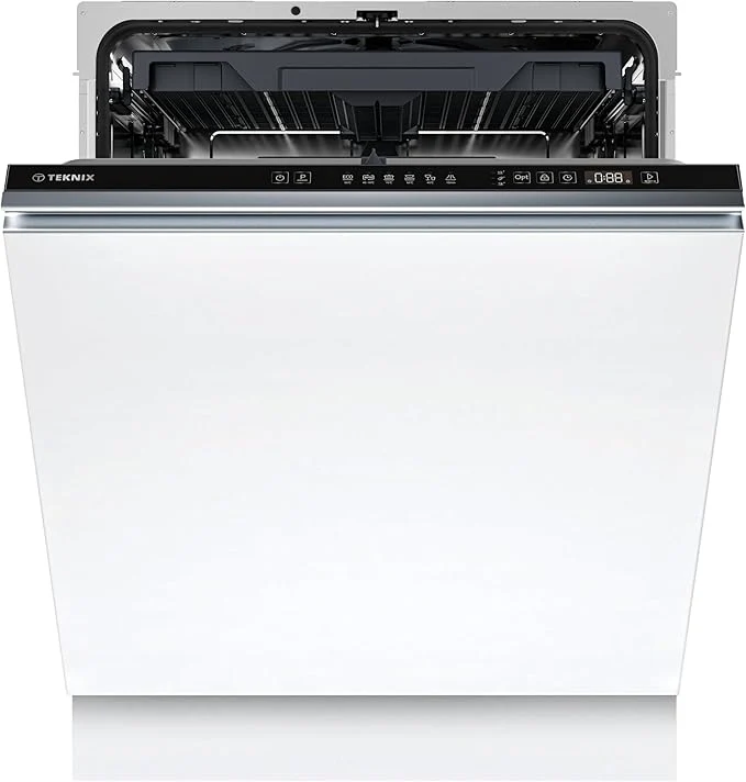 Teknix TX3BD608 - Black Full Size Dishwasher - 15 Place Settings - C Energy Rating