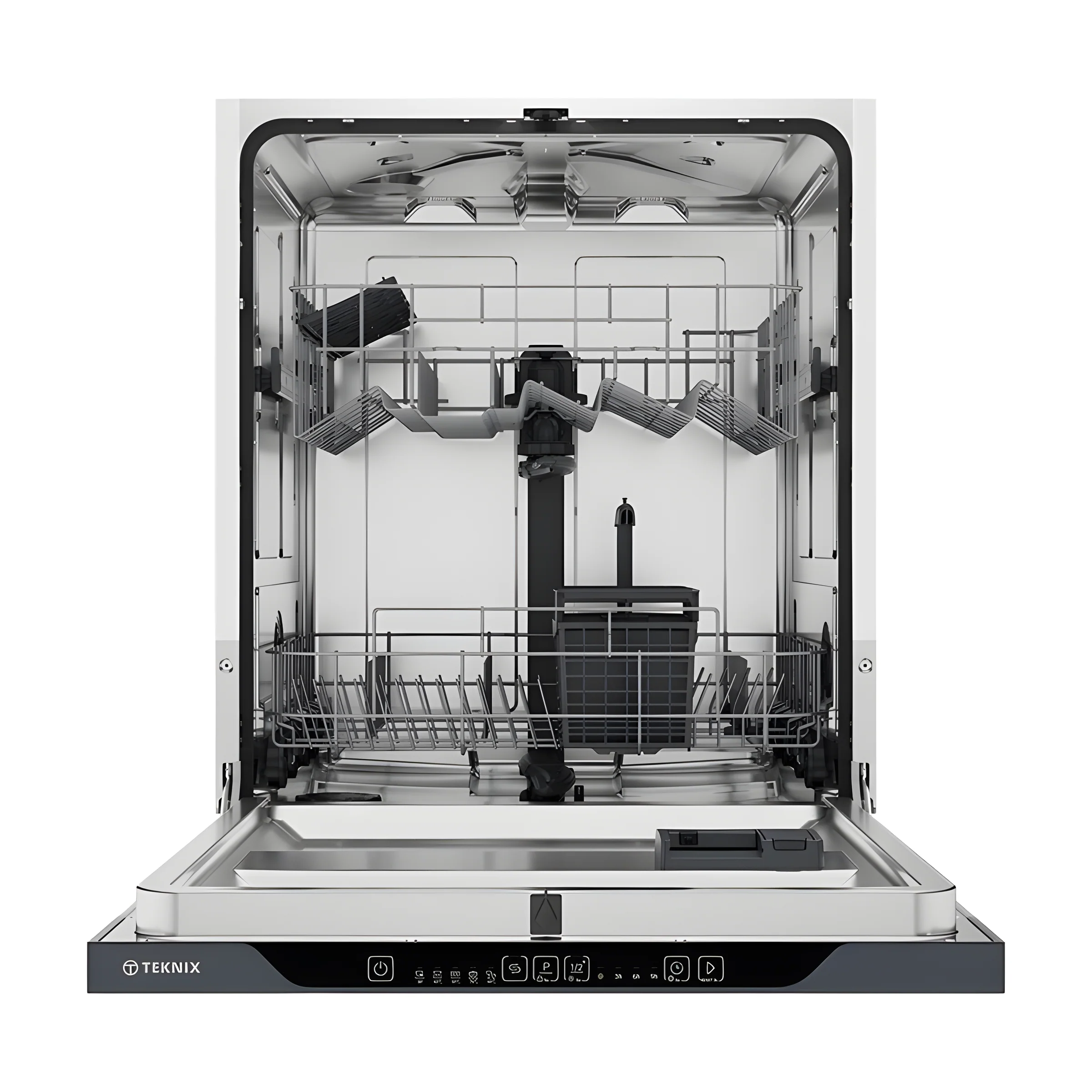 Teknix TXBD600 - White Full Size Dishwasher - 13 Place Settings - E Energy - Image 2