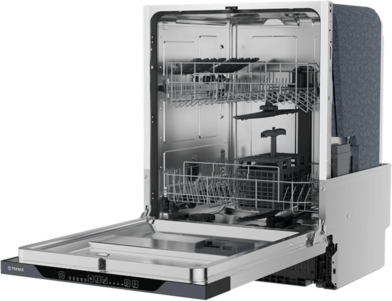 Teknix TXBD600 - White Full Size Dishwasher - 13 Place Settings - E Energy - Image 4