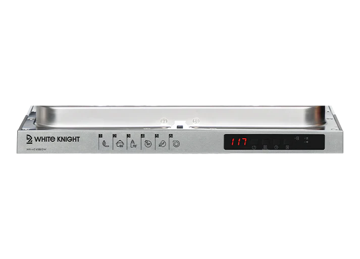 White Knight AT45BIDW - White Slimline 45CM - 10 Place Settings - Integrated Dishwasher - E rated - Image 2