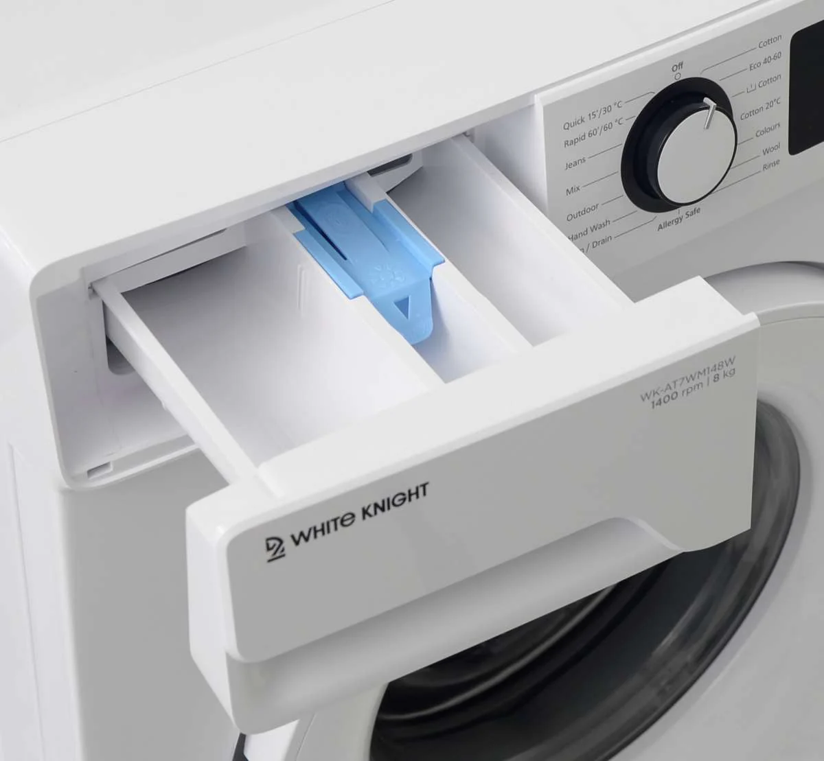 White Knight AT7WM148W White Freestanding 8KG 1400RPM Washing Machine -D Rated - Image 4