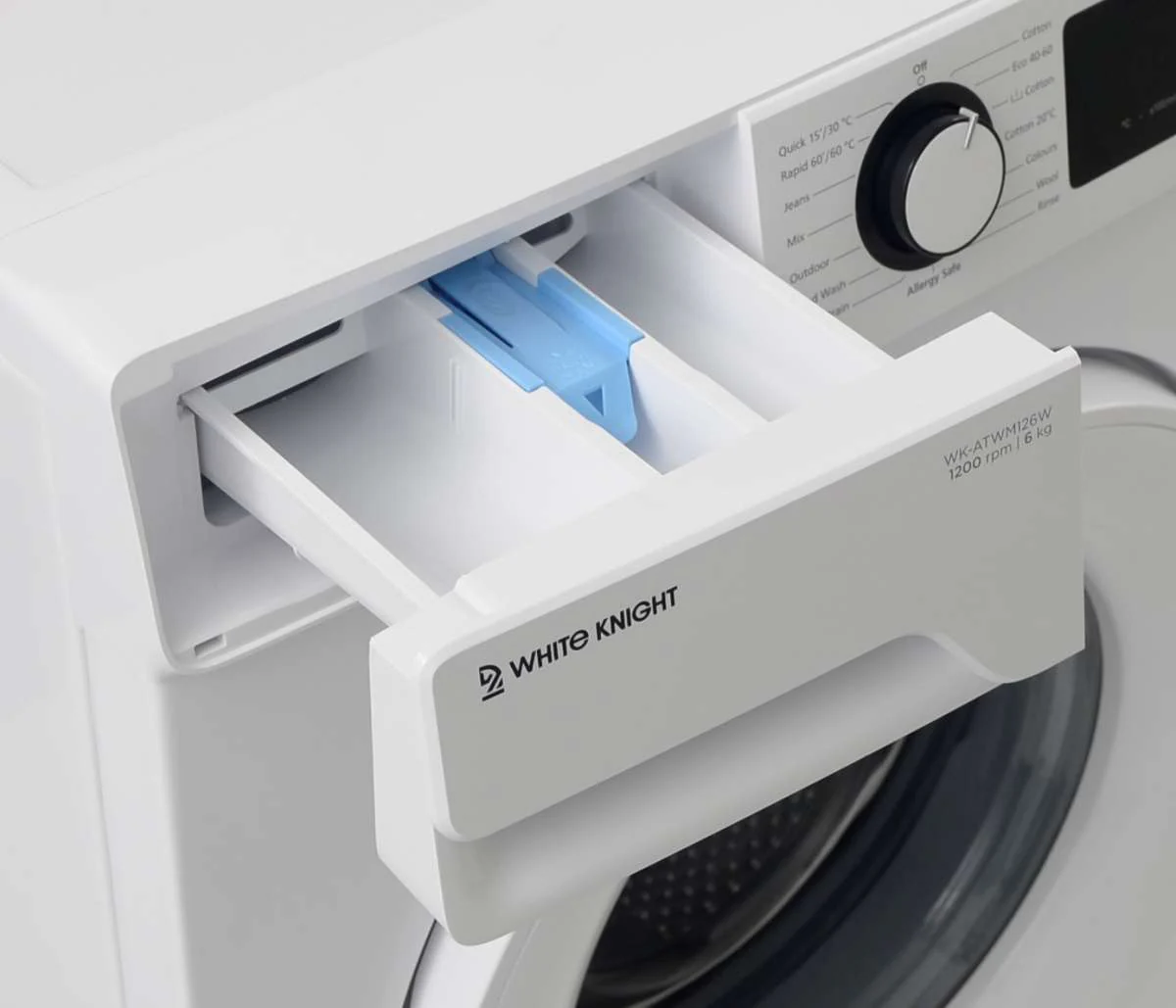 White Knight ATWM126W White Freestanding 6KG 1200RPM Washing Machine -D Rated - Image 5