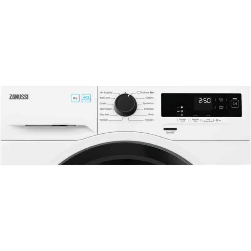 Zanussi ZDH87A2DG - White 8KG Heat Pump Condenser Dryer - A++ energy - Image 3