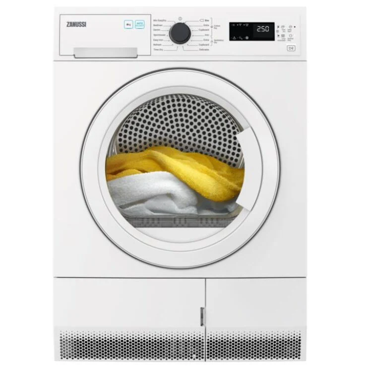 Zanussi ZDH87B4PW - White 8KG Heat Pump Condenser Dryer - A++ energy