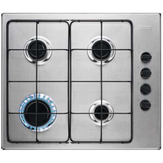 Zanussi ZGNN640X - Stainless steel 4 Zone Gas Hob