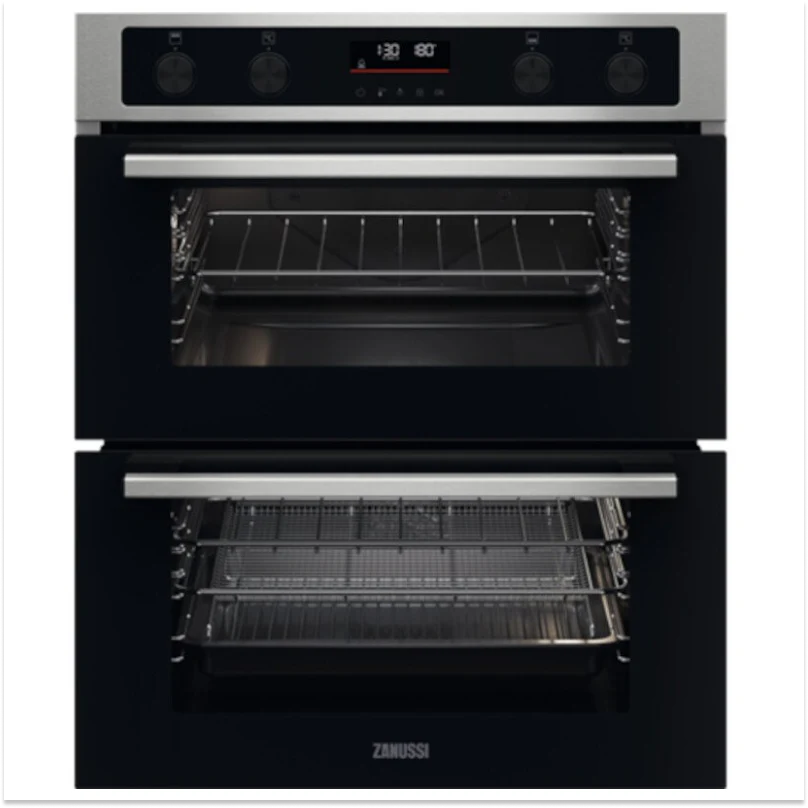 Zanussi ZPCNA7XN - Stainless steel Built under Double Oven - A energy