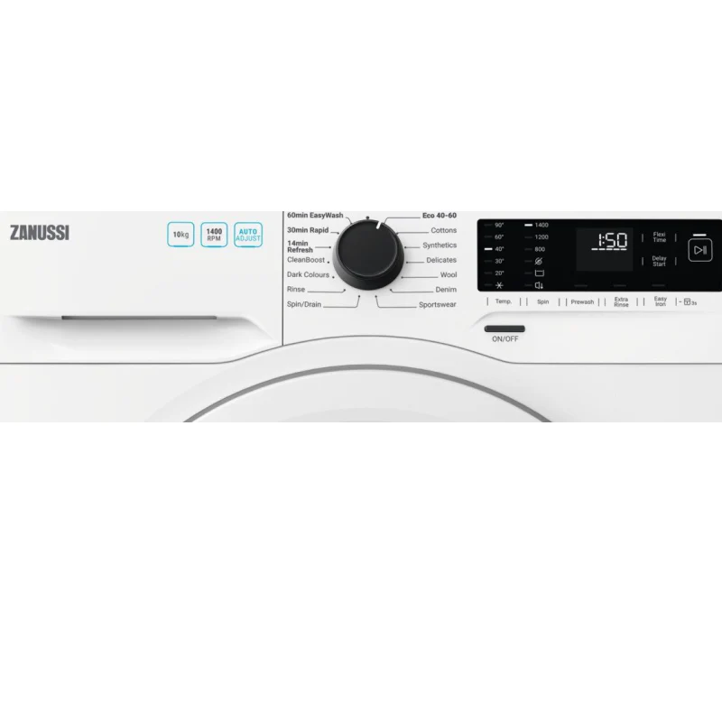 Zanussi ZWF142E3PW - White Freestanding 10KG Washing Machine - 1400 RPM - C energy - Image 2
