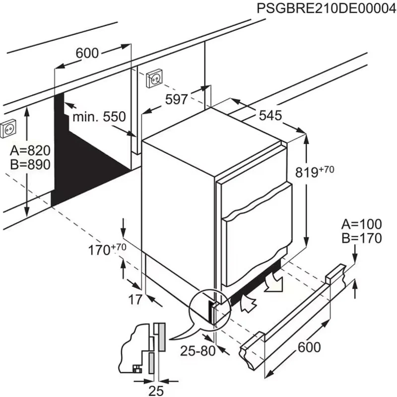 Zanussi ZXAE82ER - Larder Auto Defrost Fridge - E energy - Image 2
